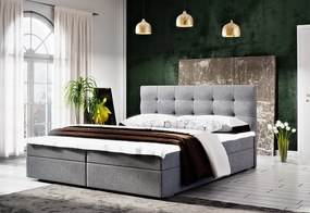 Čalúnená posteľ FADO 2 + rošt + matrac + topper, 180x200, Cosmic 160