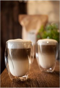 Sada 2 dvojstenných pohárov Vialli Design Latte, 300 ml