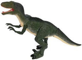 LEAN TOYS Interaktívny dinosaurus na batérie - zelený