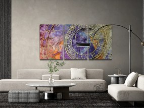 Gario Maľovanie podľa čísel Orloj - 3 dielny Rozmery: 180 x 80 cm, Rámovanie: S vnútorným rámom