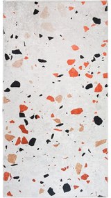 Oranžový/slonovinový prateľný koberec 80x150 cm Italian Stone – Vitaus