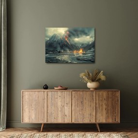 Obraz - Erupcia sopky (70x50 cm)