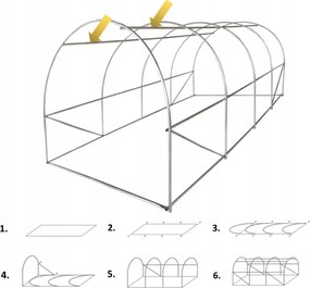 Bestent Záhradný fóliovník 2,5x4m s UV filtrom PROFI Garden