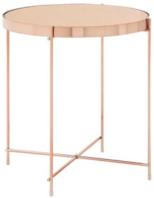 Okrúhly odkladací stolík so sklenenou doskou ø 43 cm Allure – Premier Housewares