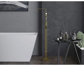 Mexen Avila, voľne stojaca vaňová batéria, zlatá lesklá, 75833-50