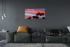Obraz canvas Palm západu slnka 140x70 cm