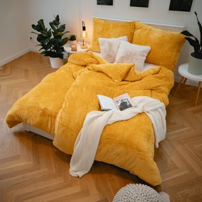 Obliečky mikroplyš Exclusive – Laura  sýto horčicová