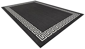 Koberec FLAT SISAL 49373690 Grécky čierno / krémový
