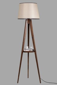 Stojacia lampa Sehbali III 160 cm hnedá/béžová