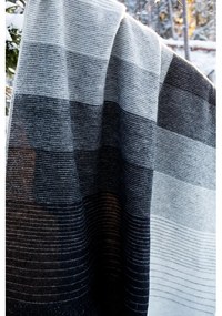 Vlnená deka Kaamos 100x150, čierna / Finnsheep