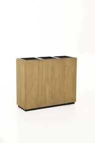 Drevený kvetináč ELEMENTO, drevo, šírka 90 cm, hnedá