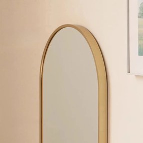 Dekorstudio Oválne zrkadlo 100x50cm so zlatým rámom