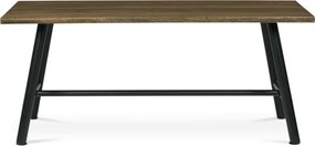 Jedálenský stôl 180x90 cm HT-T1818 WAL orech / čierne nohy