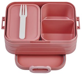 3 ks desiatových boxov s vidličkou Vivid mauve – Mepal