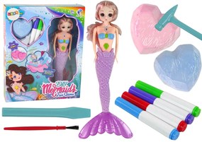 Lean Toys DIY súprava s morskou pannou - fialová