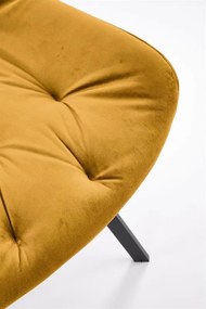 OTOČNÁ JEDÁLENSKÁ STOLIČKA TIARA HORČICOVÁ