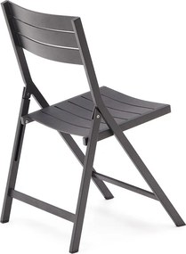 Čierna kovová záhradná stolička Torreta – Kave Home