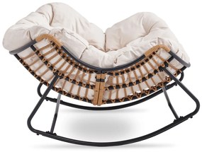 PROXIMA.store - Dizajnové hojdacie záhradné kreslo ELTON FARBA: zelená