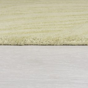 Zelený vlnený okrúhly koberec ø 160 cm Lino Leaf – Flair Rugs