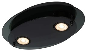 Lucide 79181/02/30 - Stropné svietidlo OKNO 2xGU10/5W/230V čierna