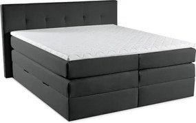 Kontinentálna boxspring posteľ AMBER, 200x180, antracitová (barell 97)