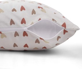 Polášek Bavlnené obliečky SRDIEČKA - Šedá | 140 x 200 cm / 70 x 90 cm