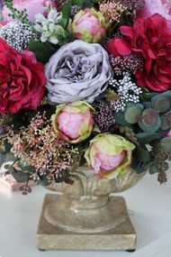 Krémovo zlatá zámocká nádoba 42cm