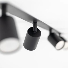 Podhľadové bodové svietidlo NEX 4xGU10/10W/230V čierna