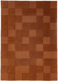 Ručne všívaný vlnený koberec Checkerboard
