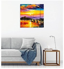 Nástenná reprodukcia na plátne Leonid Afremov, 45 × 45 cm