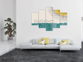 Obraz - Abstraktná maľba pláže N⁰1 (150x105 cm)