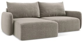 Béžová rozkladacia/s úložným priestorom rohová pohovka (ľavý roh) Kalena – Makamii