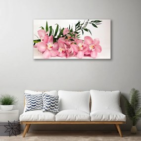 Obraz Canvas Orchidea kvety kúpele 140x70 cm