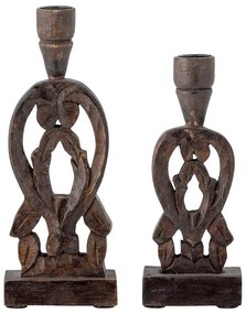 Drevené svietniky v súprave 2 ks Bernie – Bloomingville