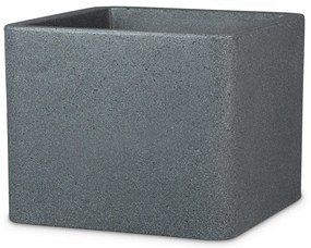 Scheurich Kvetináč Cube (žula/čierna, Ø 40 cm)  (100349931)