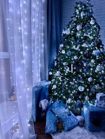 Vianočné svetielka vnútorné studená biela 200 LED