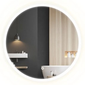 Okrúhle dotykové zrkadlo s LED osvetlením FFJ 50 cm