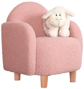 Detské kreslo DORY svetloružové