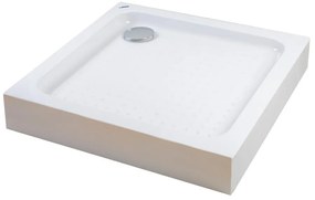 Almagro 80x80x13,5 cm Štvorcová, akrylová sprchová vanička, so sifonom