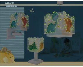 Dalber 63459 - Detská nástenná lampa BABY DINOS 1xE27/15W/230V pestrofarebná