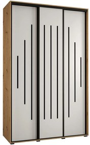 Skriňa 45 Canaris 12 160 artisan/biela/čierna