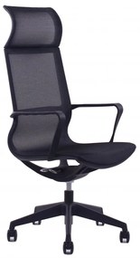 Kancelárska stolička Sego SKY — sieť, čierna