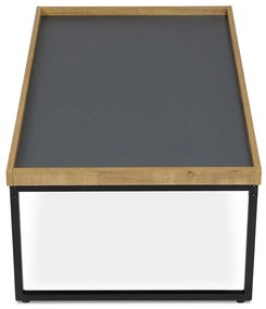Autronic BONTEC Konferenčný stolík 100x60cm, mdf, dub, CT-611 OAK Farba: Šedá