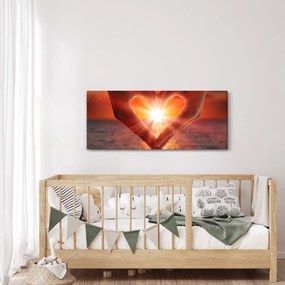 Obraz - Slnko v srdci (120x50 cm)
