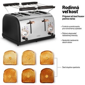 Lauben 4 Slice Toaster 1500BC