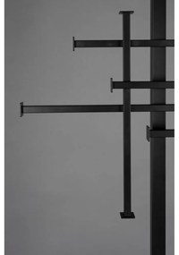 Čierny oceľový vešiak 71x185 cm Rumex – Dutchbone