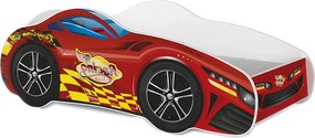 Detská posteľ auto THOMAS 140x70 cm - červená (1)