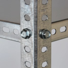 Skrutkový kovový regál 200x100x40cm, 6 políc