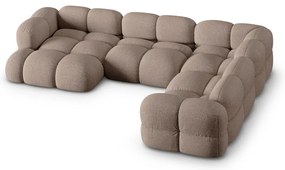 Hnedá rohová pohovka (pravý roh/do tvaru "U") Loretto – Cosmopolitan Design