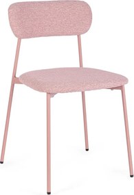 Ružová čalúnená jedálenská stolička Inka – Yes Everyday